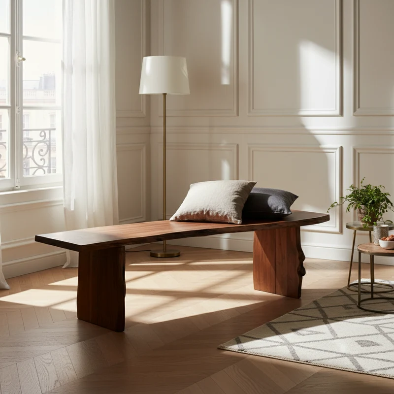 Banc a bord naturel | Acacia Sansur