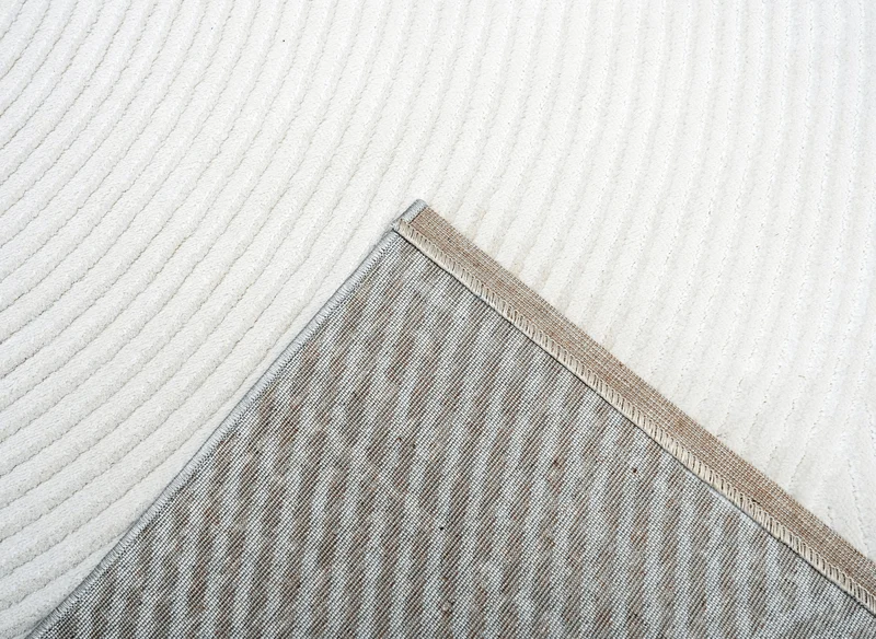 Tapis gris à motifs circulaires 200 x 290 cm NOLOCO
