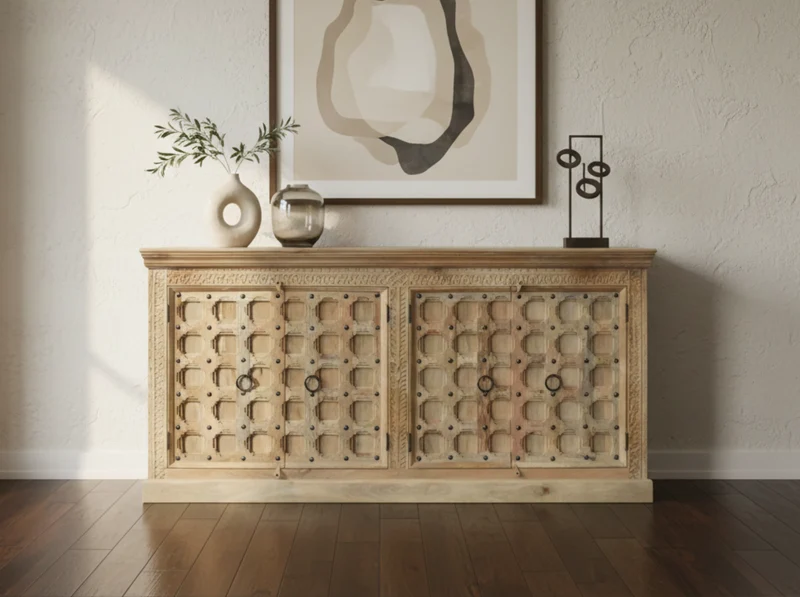 Buffet Bakhra 4 portes naturel
