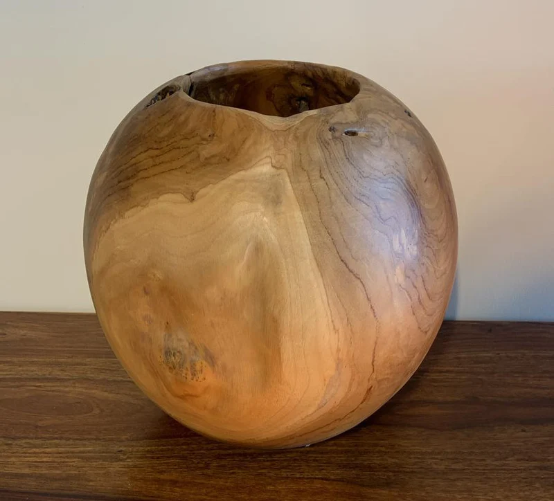 Vase en bois 12" NATURE
