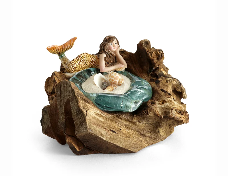 Bougeoire en verre soufflé