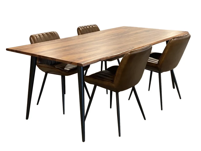 Table à dîner Diva bois de rose Noisette 72"