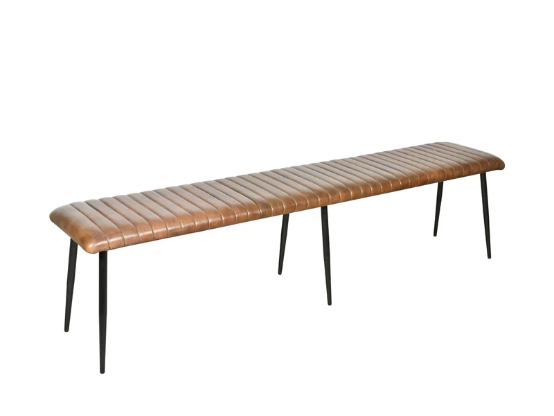 Banquette Luna cuir marron