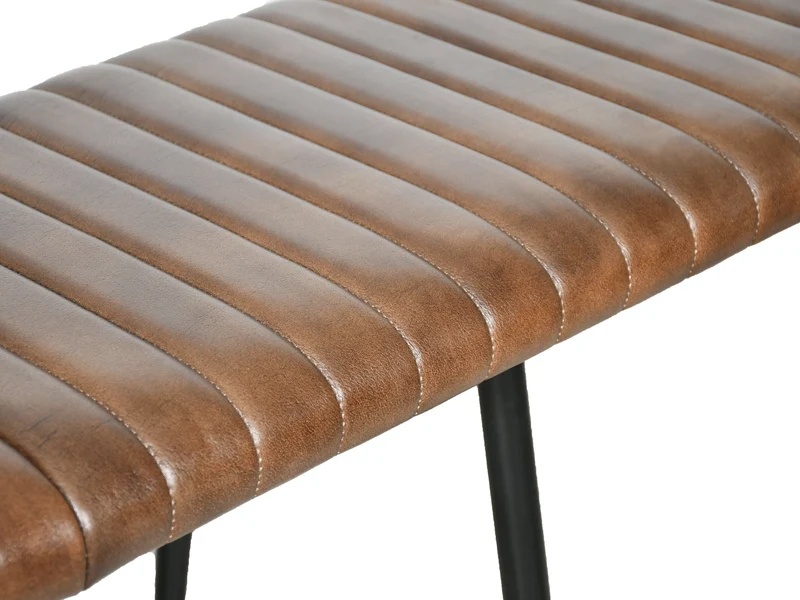Banquette Luna cuir marron