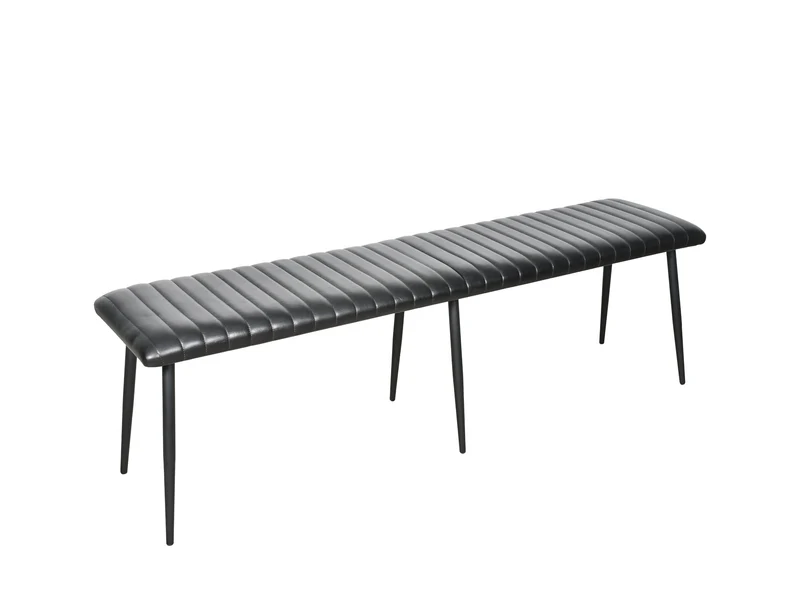 Banquette Luna cuir noir