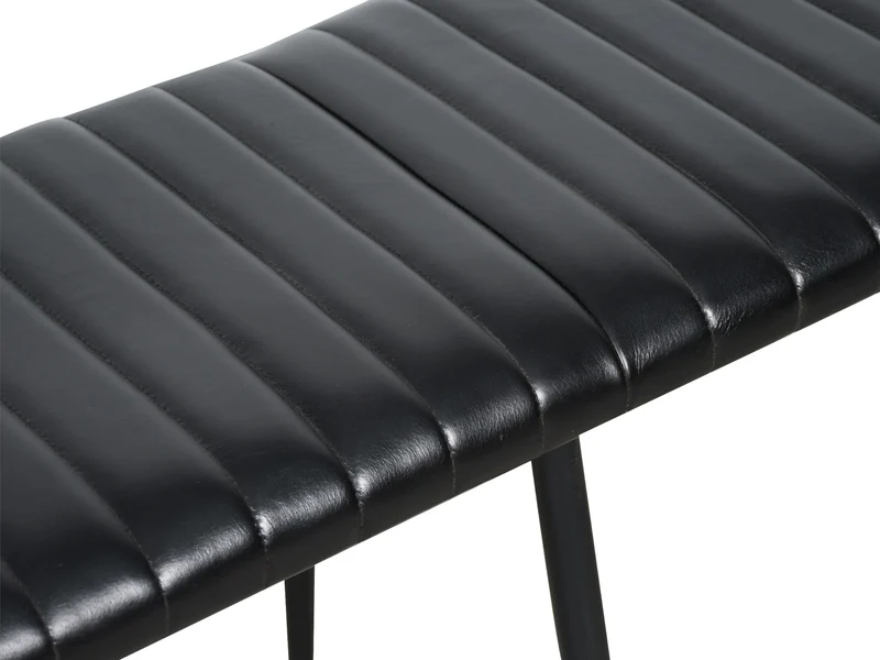 Banquette Luna cuir noir