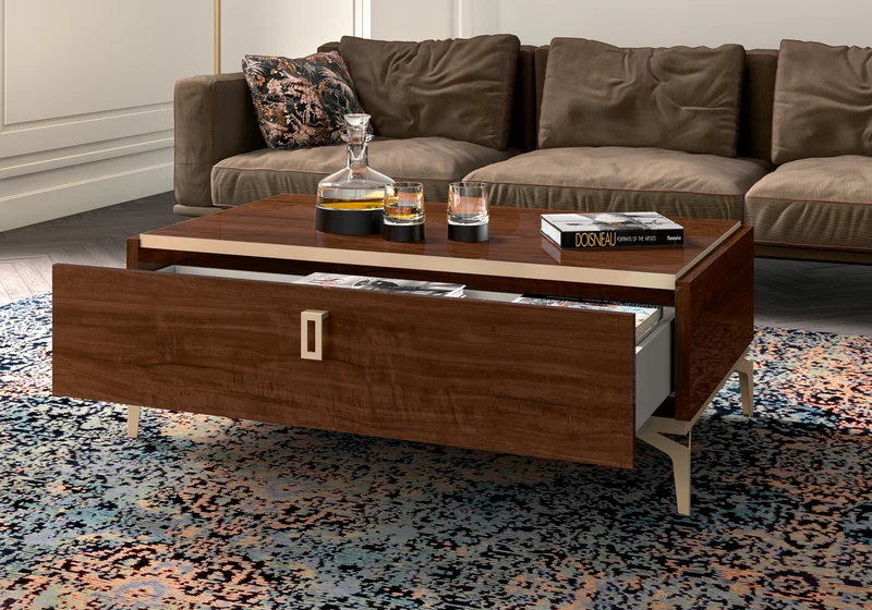 Meuble TV 140 cm et table basse – Eva