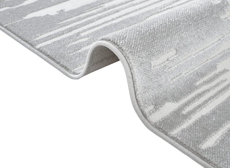 Tapis gris et blanc 160 x 230 cm FROST