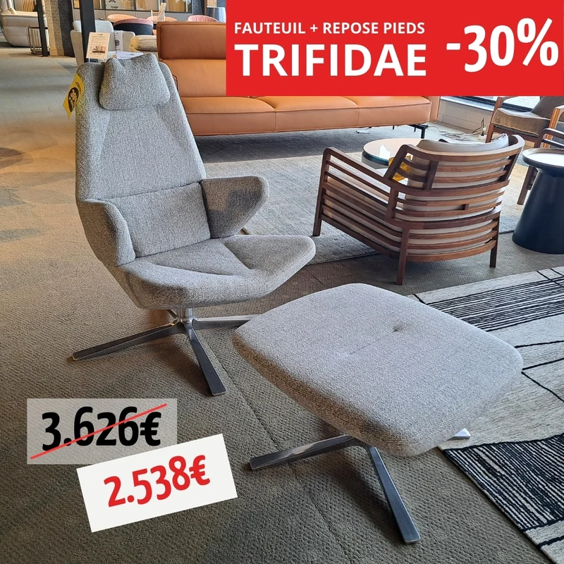 Un fauteuil + Un pouf - Trifidae