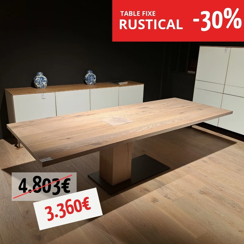 Une table fixe - Rustical