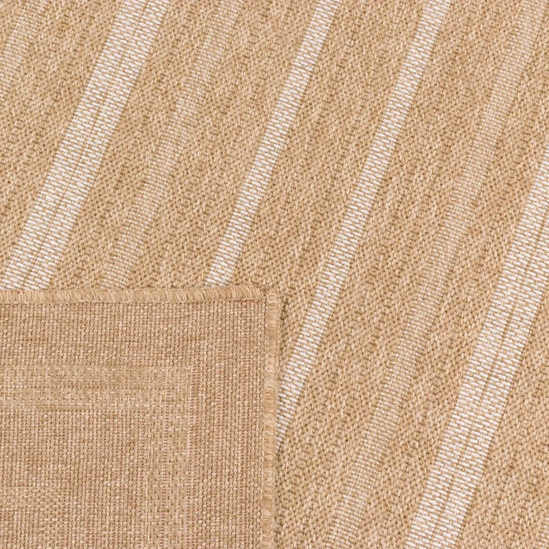 Tapis aspect jute nature motifs rectangles blanc - Nature