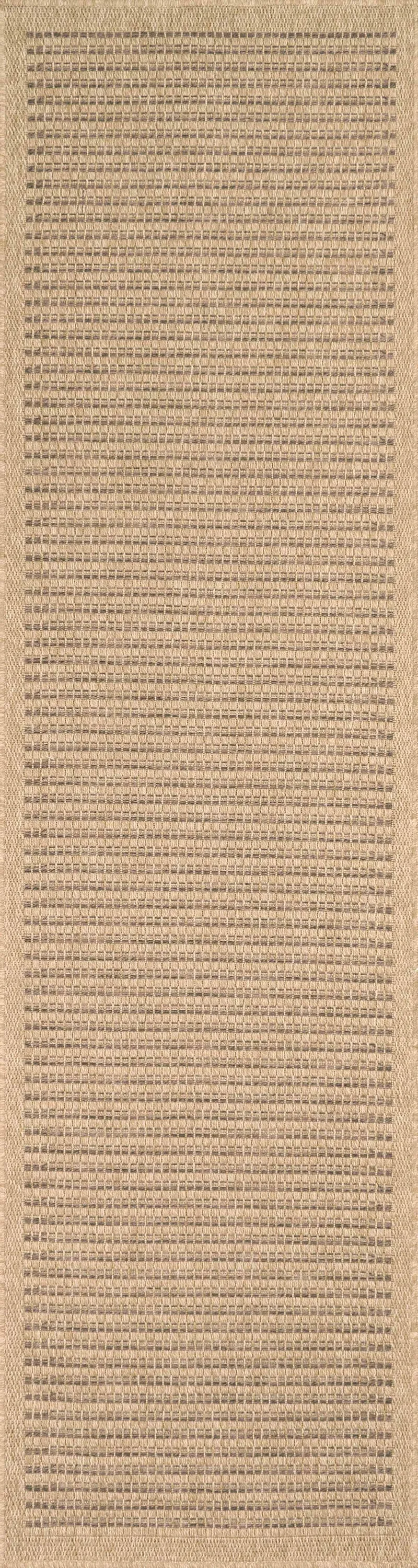 Tapis effet jute naturel uni marron - Nature