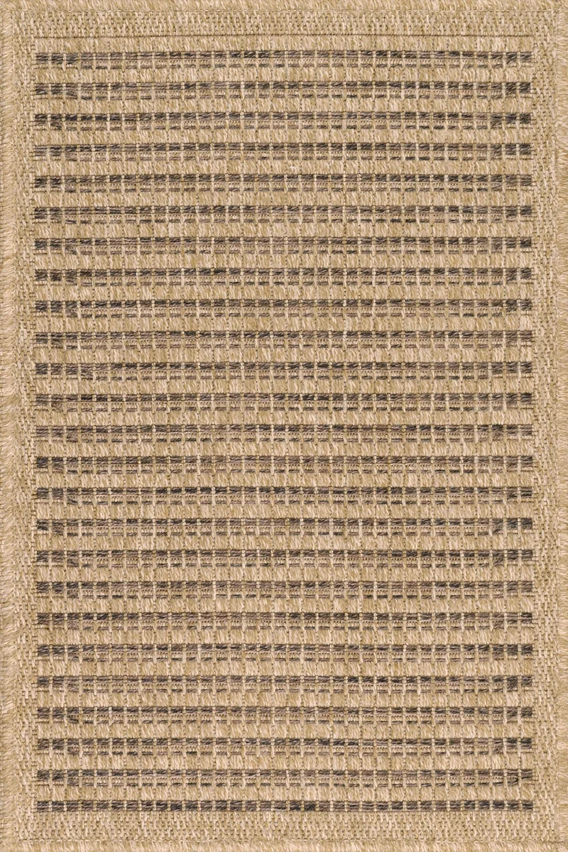 Tapis effet jute naturel uni marron - Nature