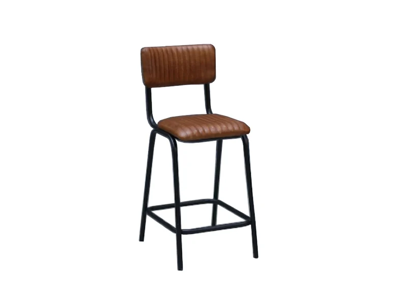 Tabouret bar HART cuir marron