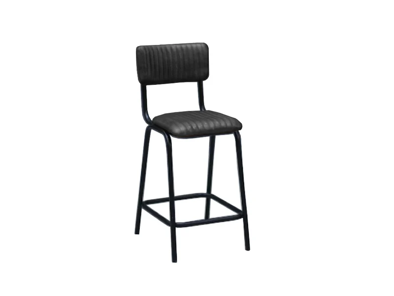 Tabouret bar HART cuir noir