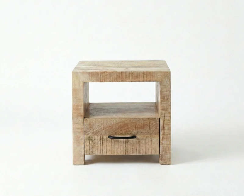 Table de chevet Dhaka — manguier massif