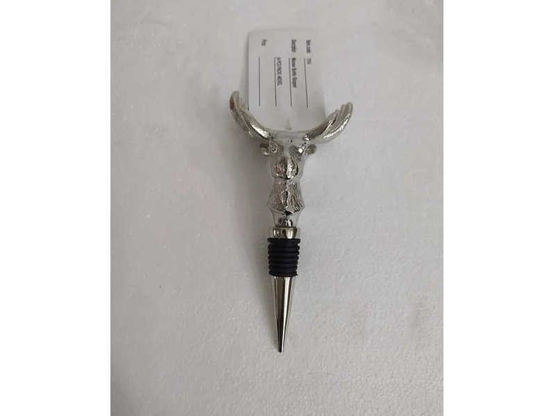Bouchon de bouteille tête de renne en aluminium