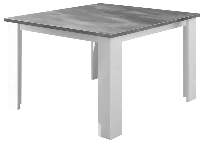 Salle à manger laquée effet béton gris – SARAH