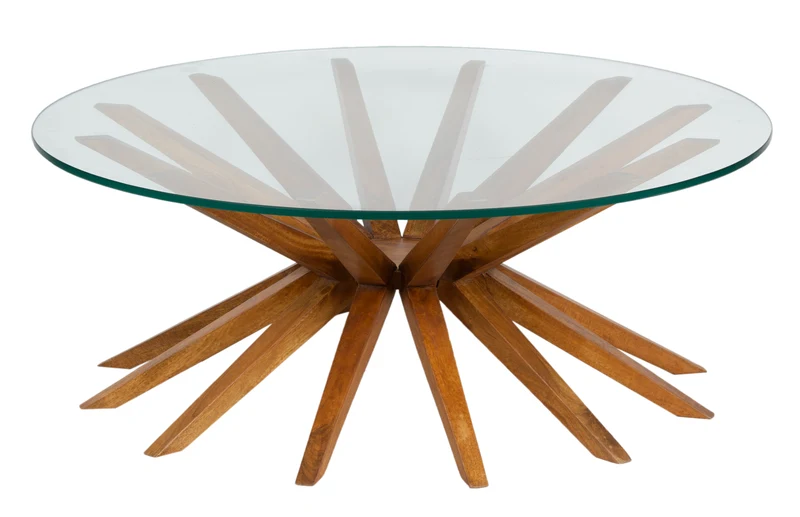 Table basse ronde 102, plateau verre | Karta