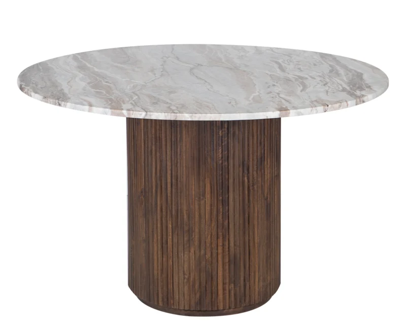 Table a manger ronde plateau marbre | Manguier Kfir III