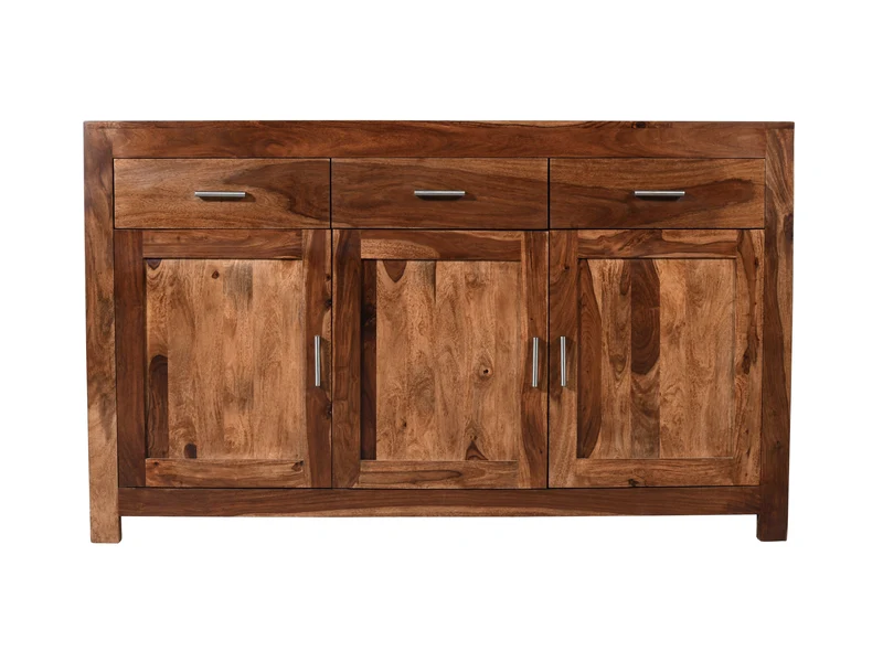Buffet 3 portes 3 tiroirs 59" Enzo brun