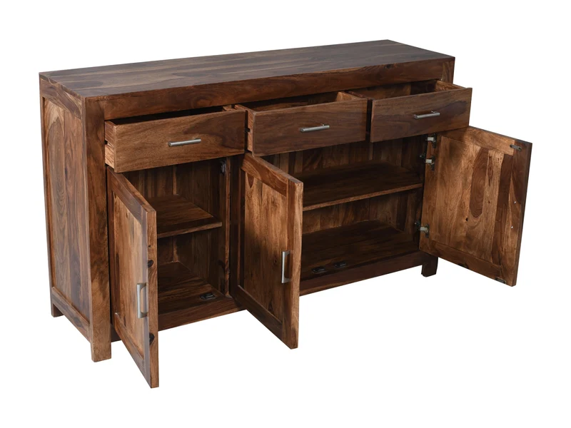 Buffet 3 portes 3 tiroirs 59" Enzo brun