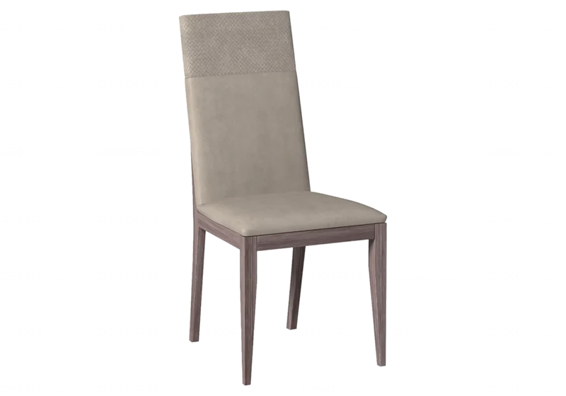 Chaise de salle à manger gravier et pieds orme - Viola