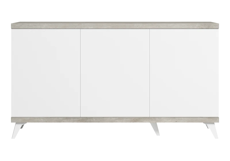 Buffet blanc laqué effet béton – Treviso