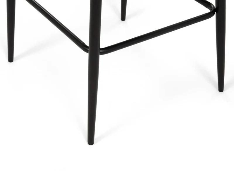 Lot de 2 tabourets de bar design en velours vert DEBBY