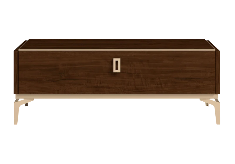 Table basse noyer avec tiroir – Eva