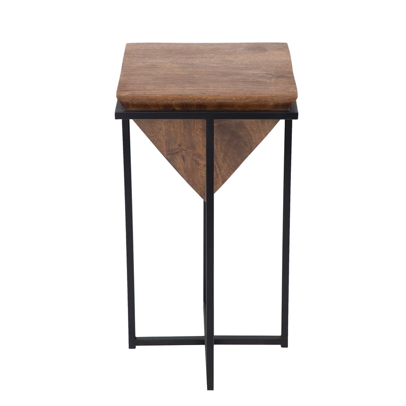 Sellette pyramide bois et métal | Mango Sirocco