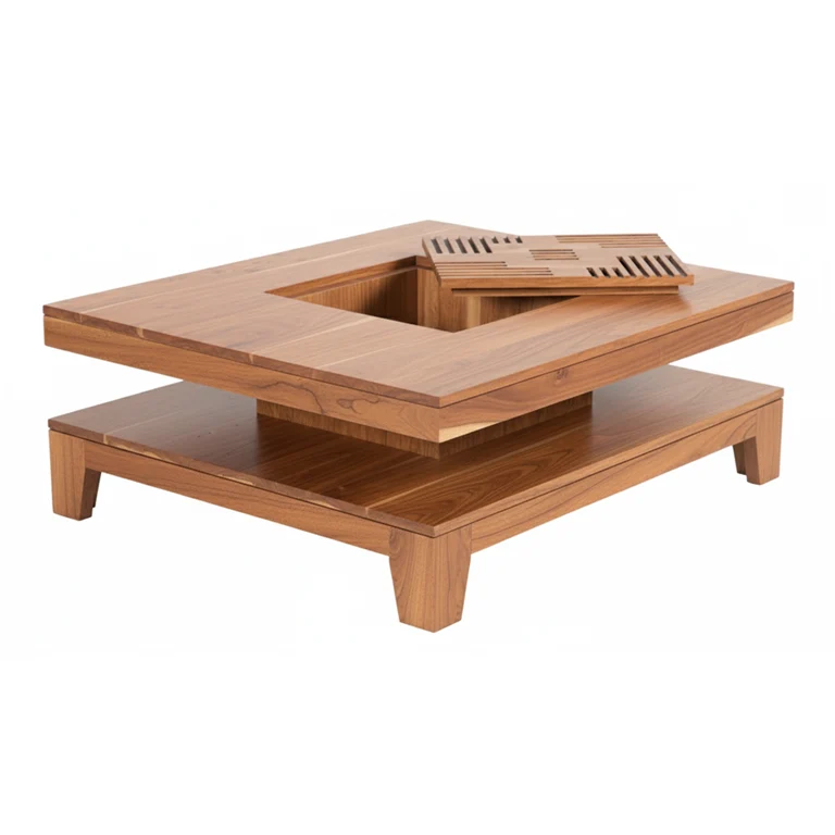 Table basse 85x85 cm | Acacia Kavish II
