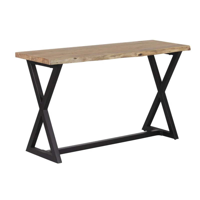 Console en bois massif acacia et metal - Acacia Bunting