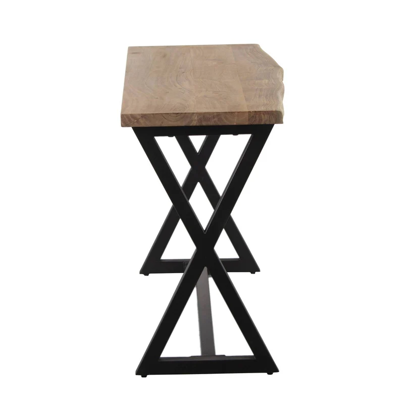 Console en bois massif acacia et metal - Acacia Bunting
