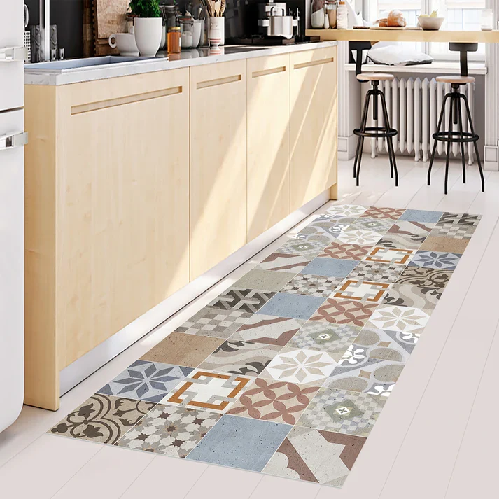 Tapis vinyle - Carreaux vintage 3