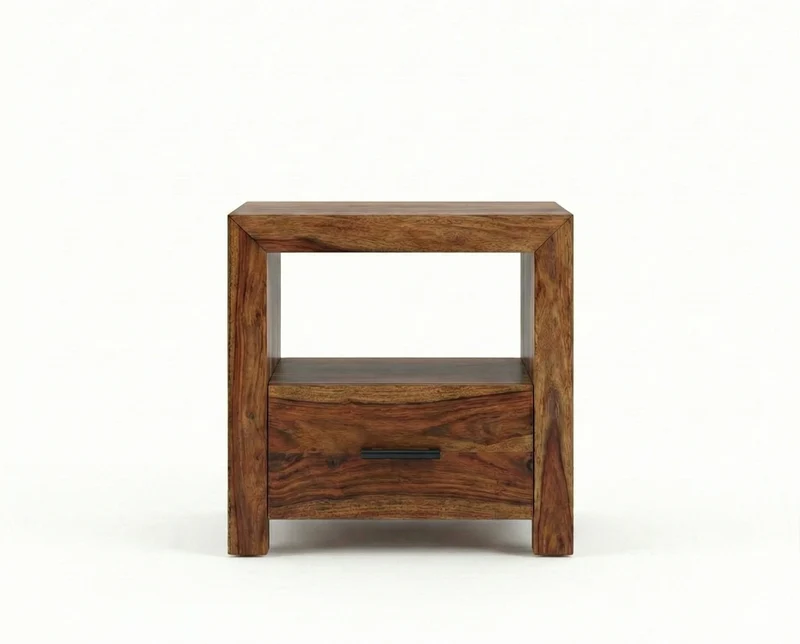 Table de chevet Enzo – sheesham brun