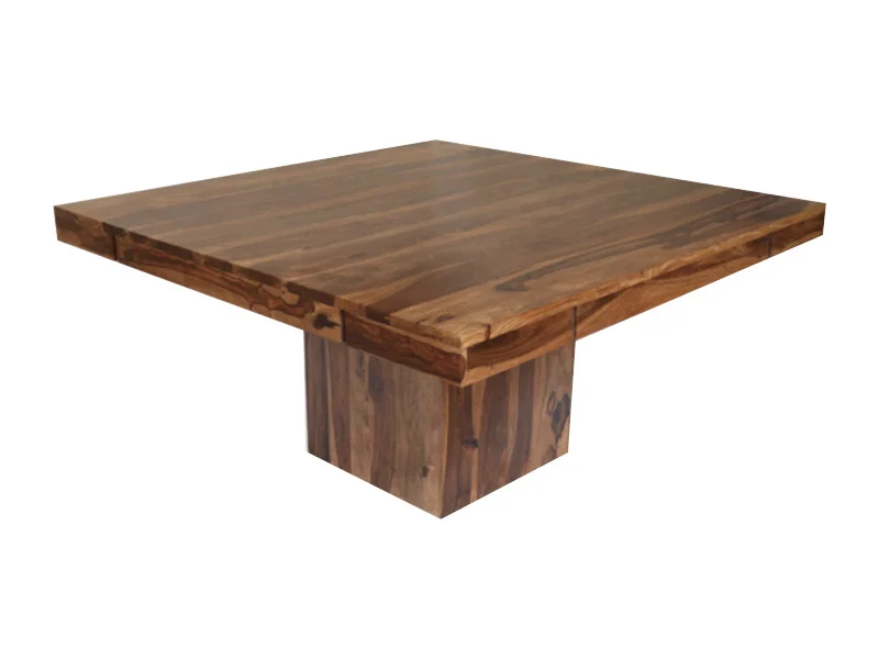 Table à dîner carrée Enzo bois de rose brun