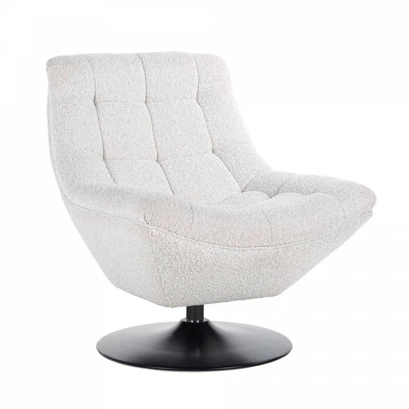 Fauteuil Richelle blanc Bouclé fire retardant (Copenhagen 900 Bouclé blanc)