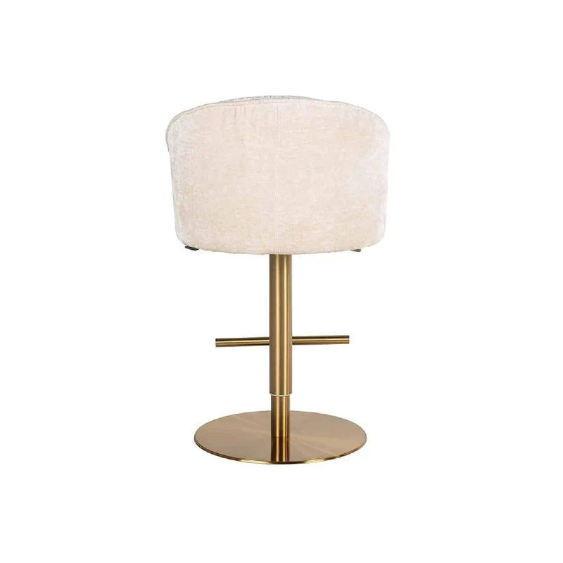 BarChaise Zabi blanc chenille (Bergen 900 blanc chenille)