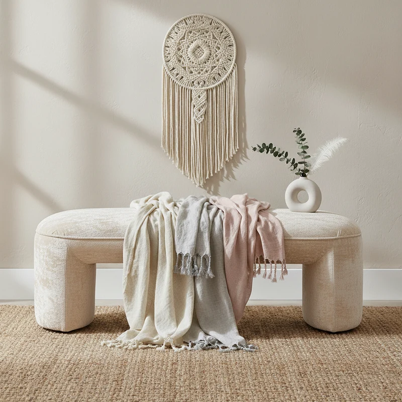 Canapé Fargo blanc chenille (Bergen 900 blanc chenille)