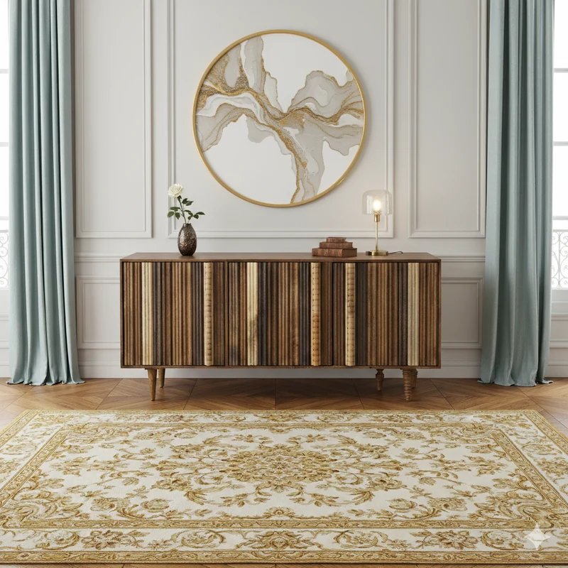 Buffet bas 3 portes multi teintes | Manguier Ramon