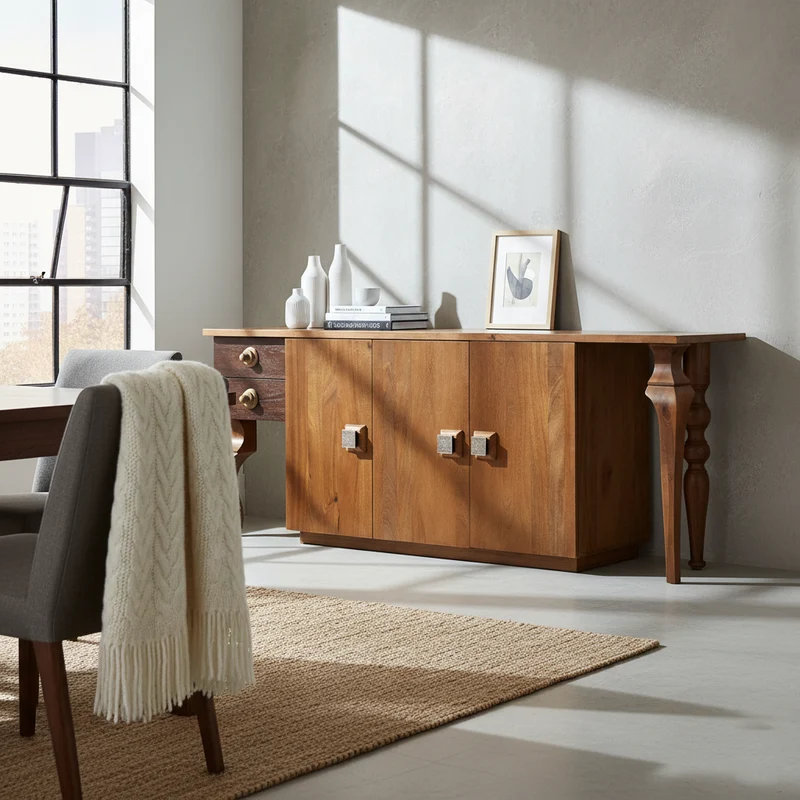 Buffet bas 3 portes 2 tiroirs | Manguier Ramon