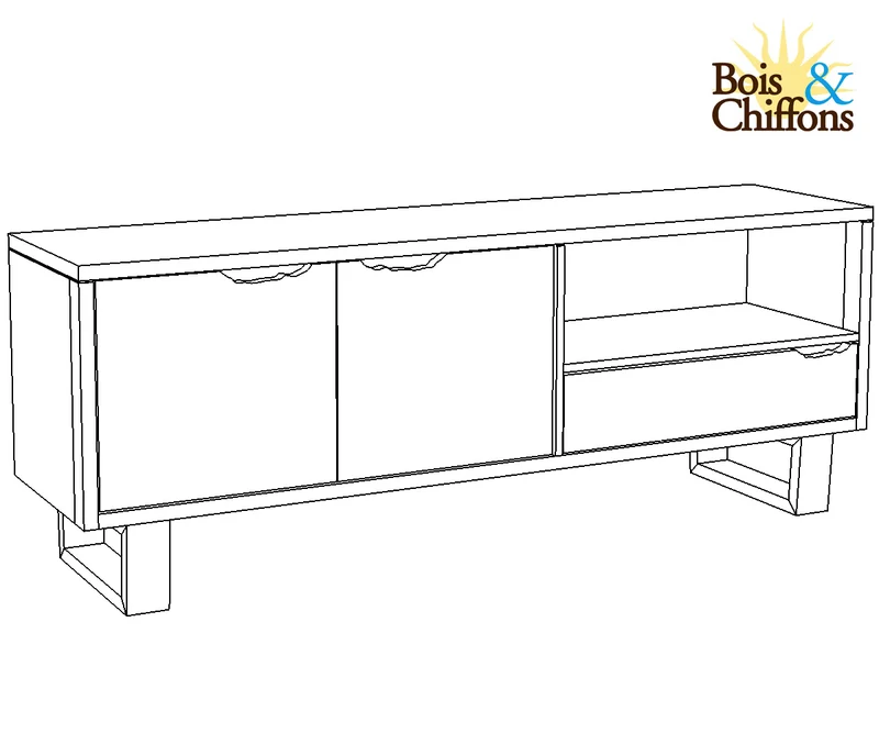 Meuble tele bois | Acacia Forest