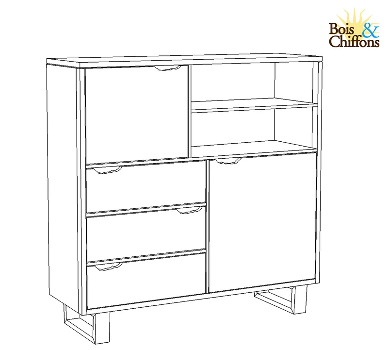 Buffet haut bois | Acacia Forest