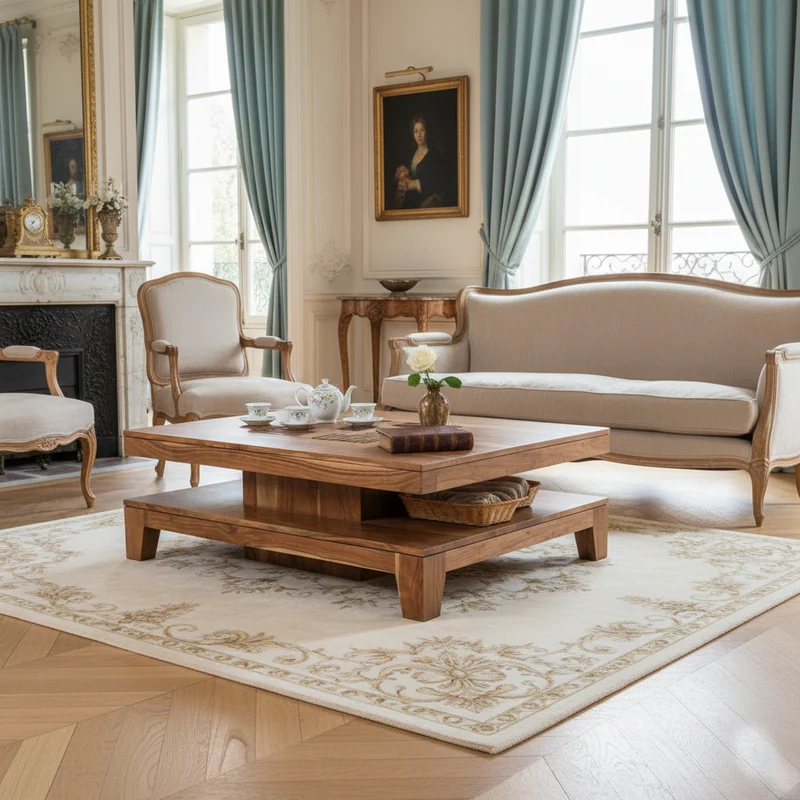 Petite table basse rectangulaire | Acacia Kavish II