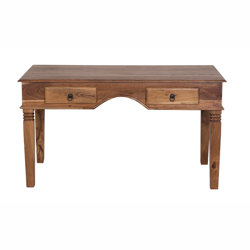 Bureau 2 tiroirs en bois massif acacia - Tyria