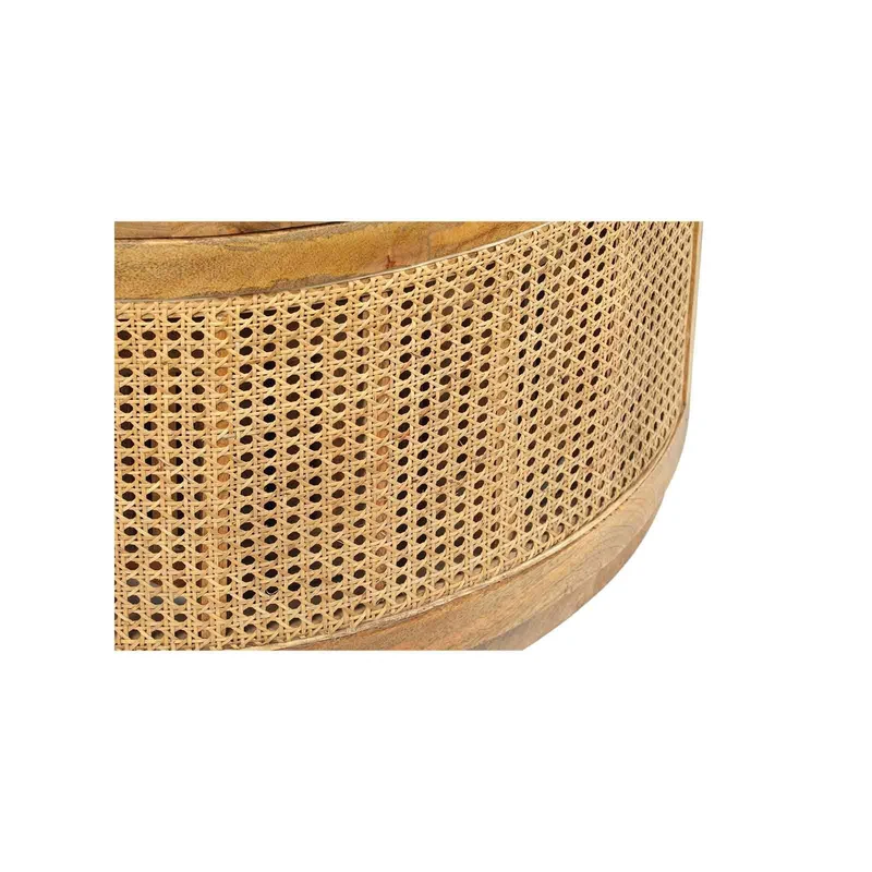 Set de 2 tables basses manguier et cannage
