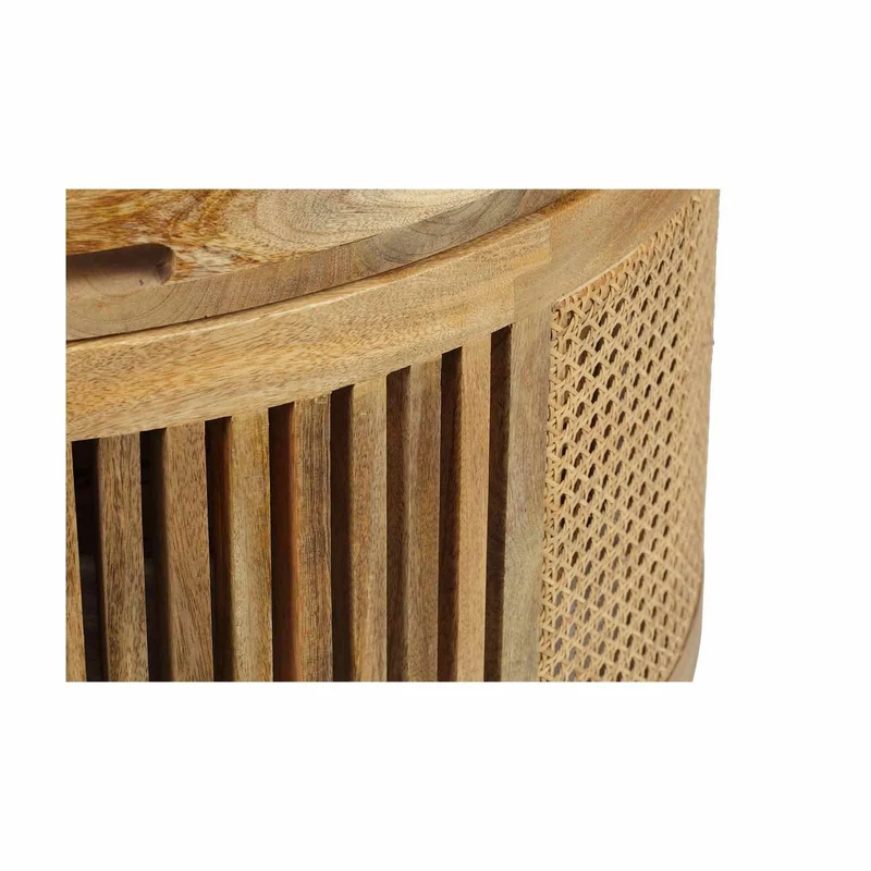 Set de 2 tables basses manguier et cannage