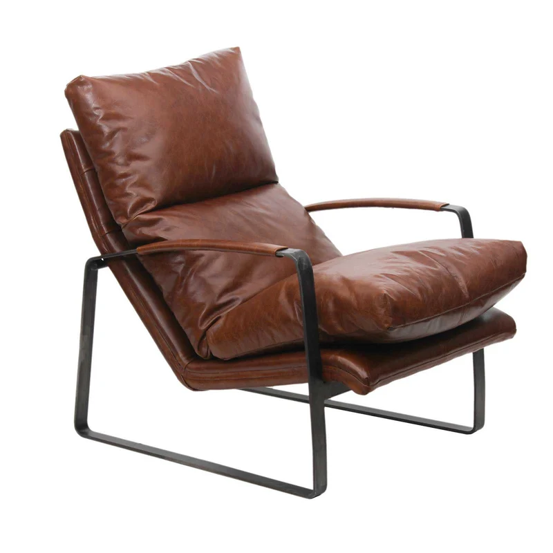 Damo Fauteuil Brun | Leather