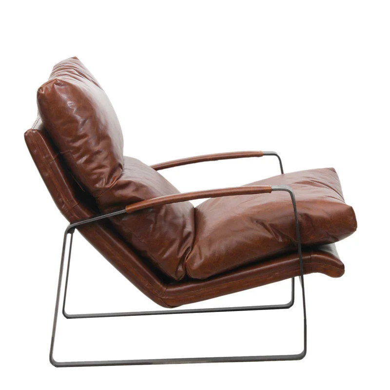 Damo Fauteuil Brun | Leather